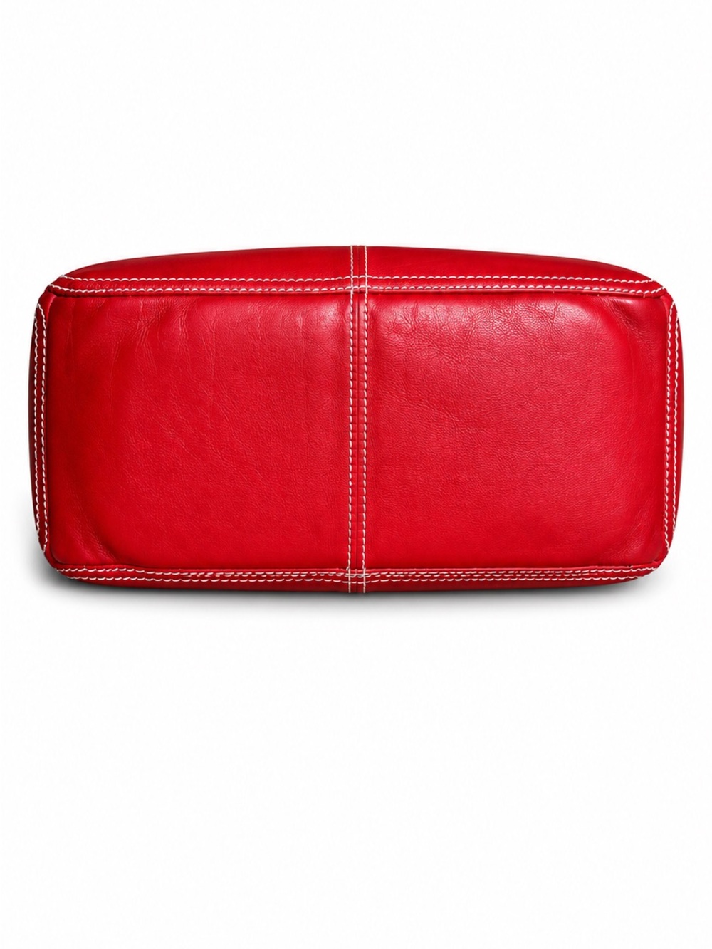Authentic Celine Boogie Red Leather Satchel Tote Bag Italy - Picture 9 of 17